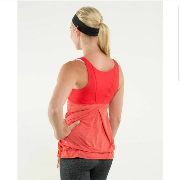 LULULEMON Tank Top Racerback Orange Red Color, SIZE L. - Picture 4 of 16